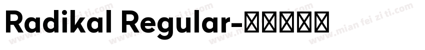 Radikal Regular字体转换